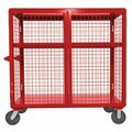 Vestil Steel Security Cart 30x60 Red SCW-XM-3060-RD